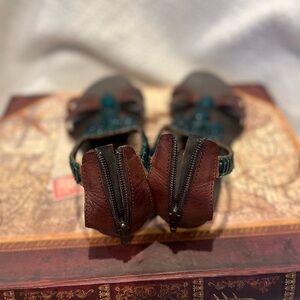 Aldo Brown and Teal Women's Sandals